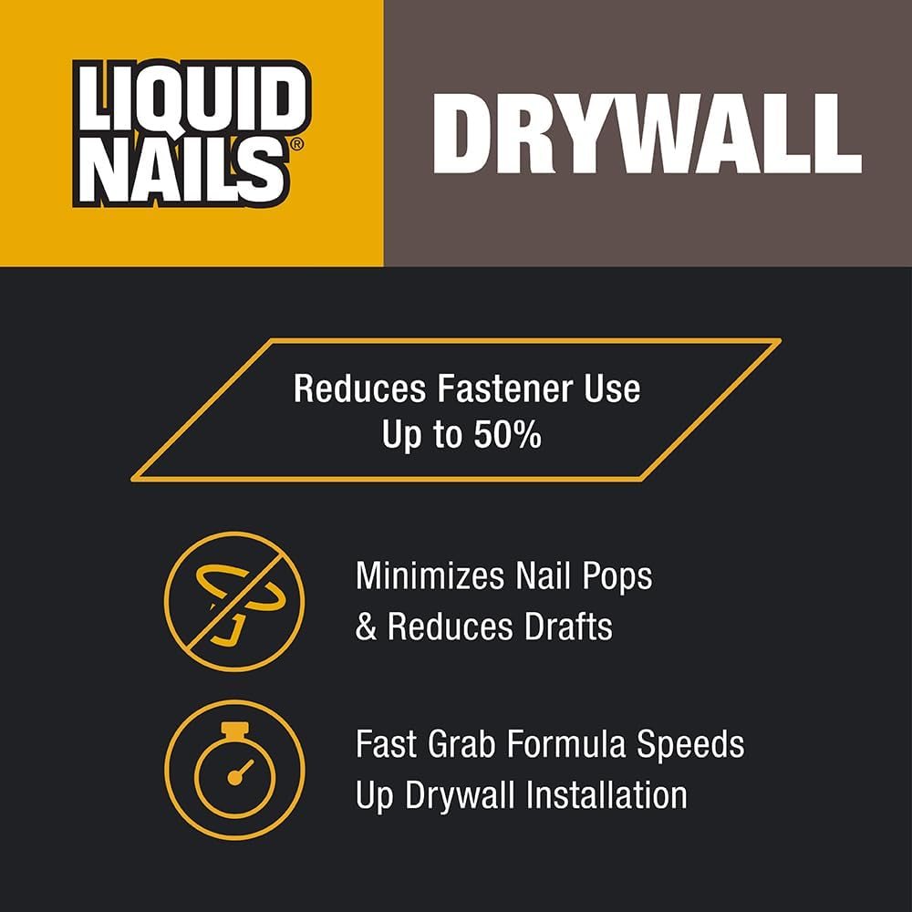 Drywall 28 oz Off-White Interior Adhesive Low VOC, 12 Pack, view 3