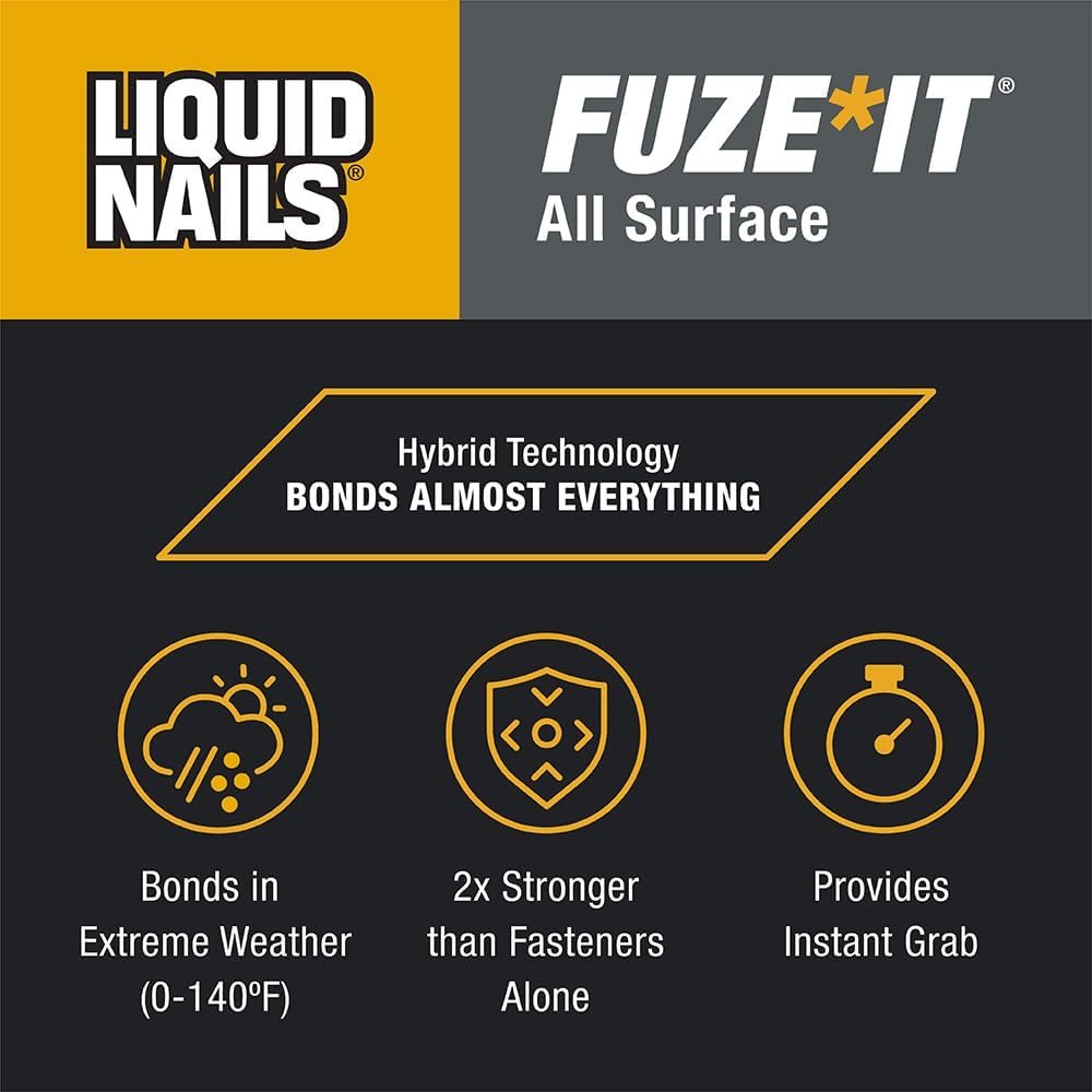 Fuze*It All Surface Construction Adhesive, 9 oz, view 2