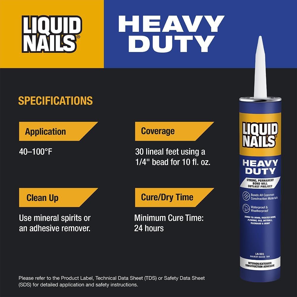 Heavy Duty 10 oz Tan Solvent-Based Adhesive, 12 Pack, view 4