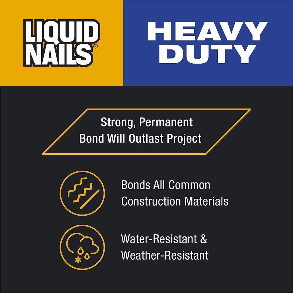 Heavy Duty Construction Adhesive 10 oz, 6 Pack, view 2