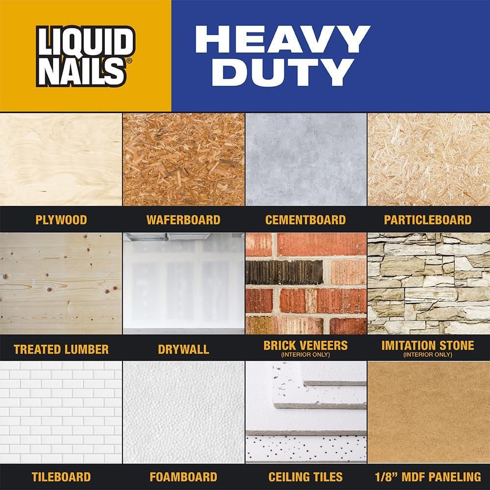 Heavy Duty Construction Adhesive 10 oz, 6 Pack, view 5