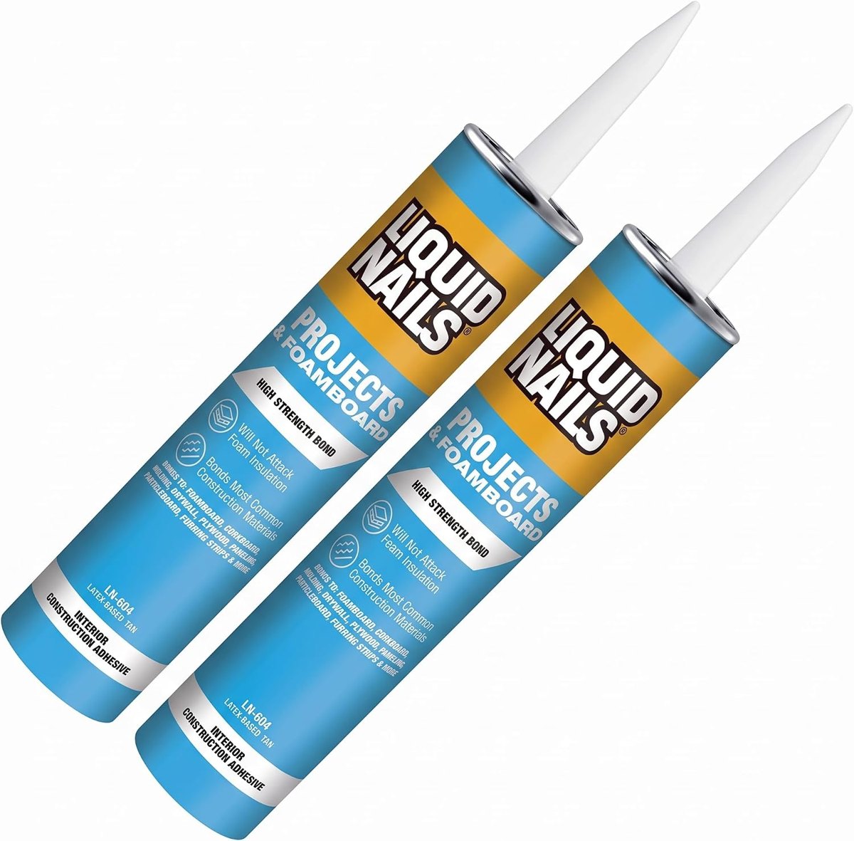 Latex Projects & Foamboard Adhesive 10 oz, 2 Pack, Liquid Nails