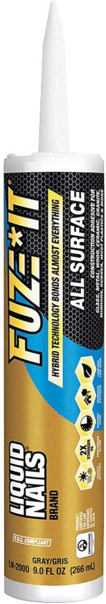 Fuze*It All Surface Adhesive LN-2000, 2 Pack, Liquid Nails