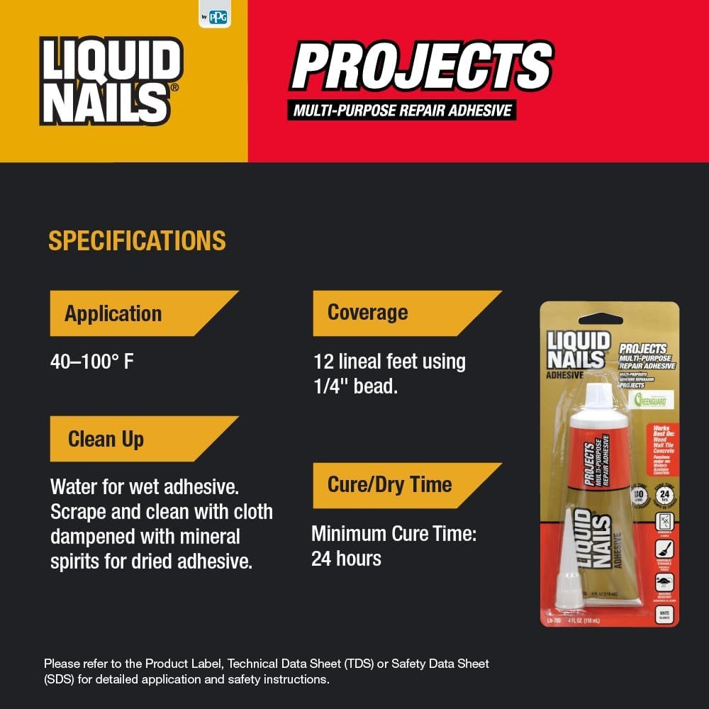 Small Projects & Repairs Adhesive, 4 oz, view 4