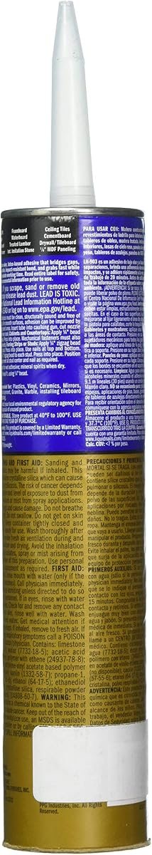 LN-903 Heavy Duty Construction Adhesive, 6 Pack, view 2