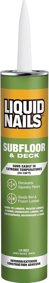 LN-902 VOC-Compliant Subfloor Adhesive, 10 oz, Liquid Nails