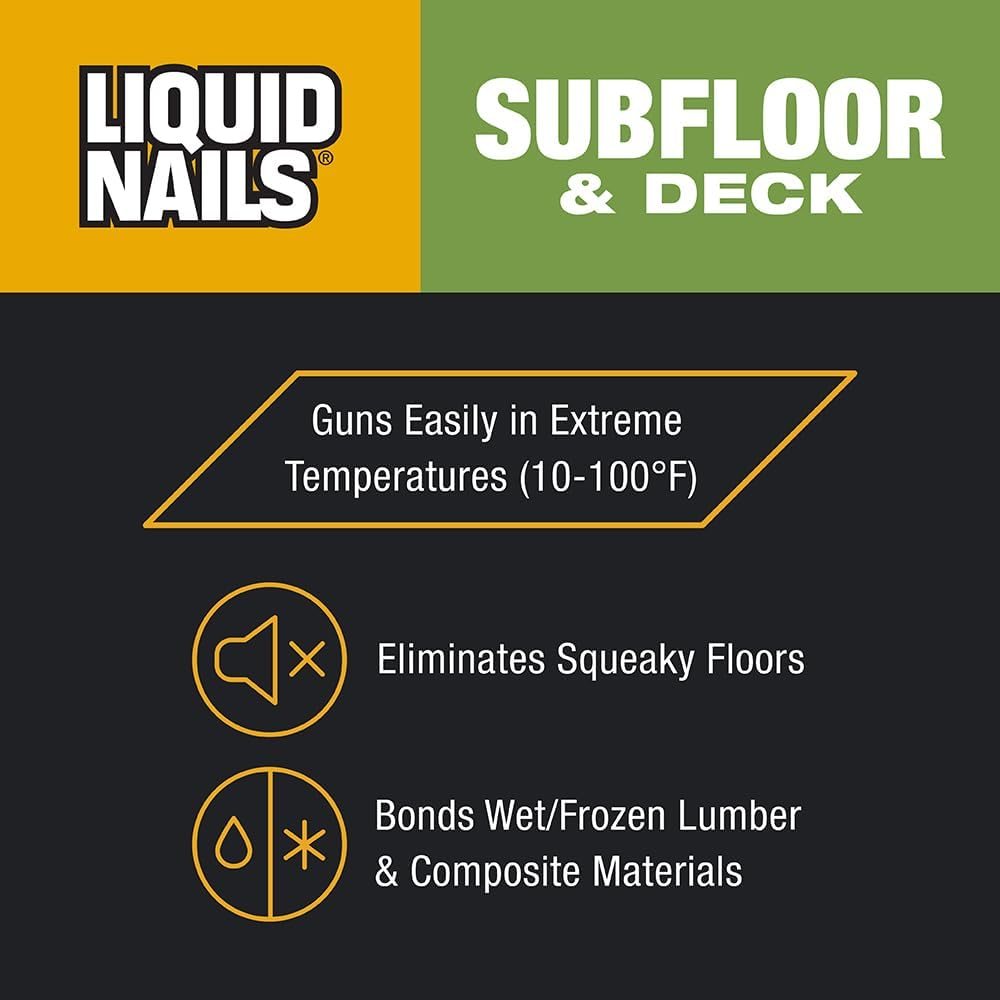 LN-602 Subfloor & Deck Adhesive 28 oz, 2 Pack, view 3