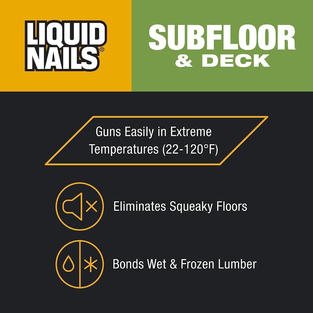 LN-902 Subfloor & Deck Adhesive, Low VOC, 28 oz, view 3