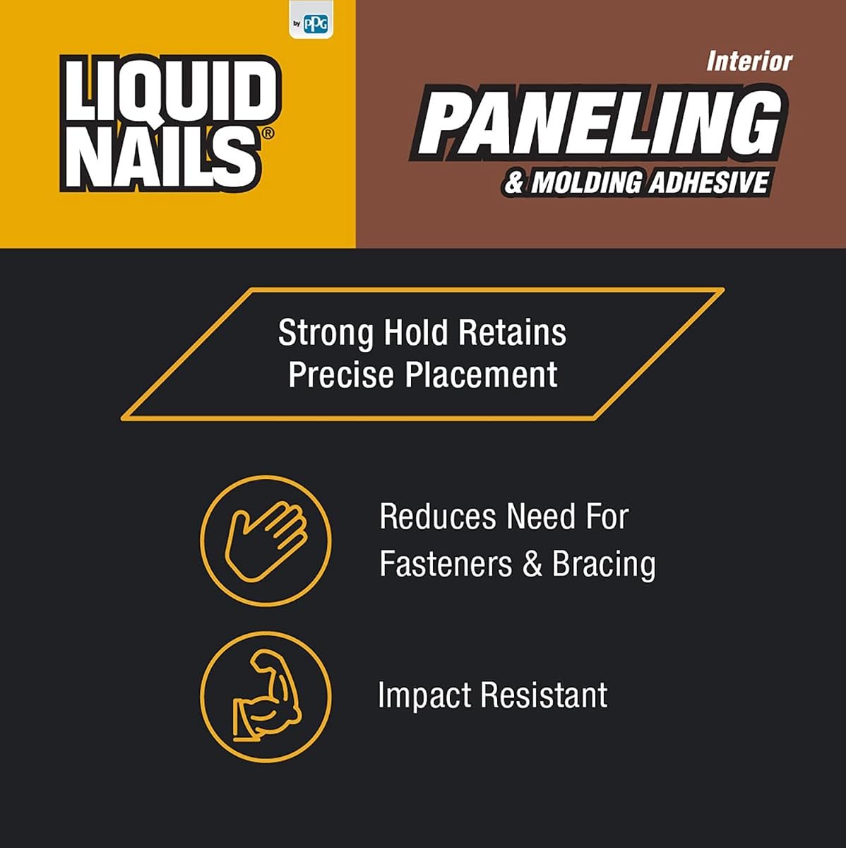 Paneling & Molding Construction Adhesive, 10 oz, view 3