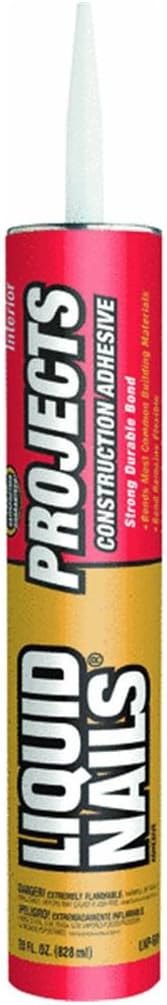 Projects Interior Solvent-Based Adhesive 28 oz Tan, 12 Pack, Liquid Nails
