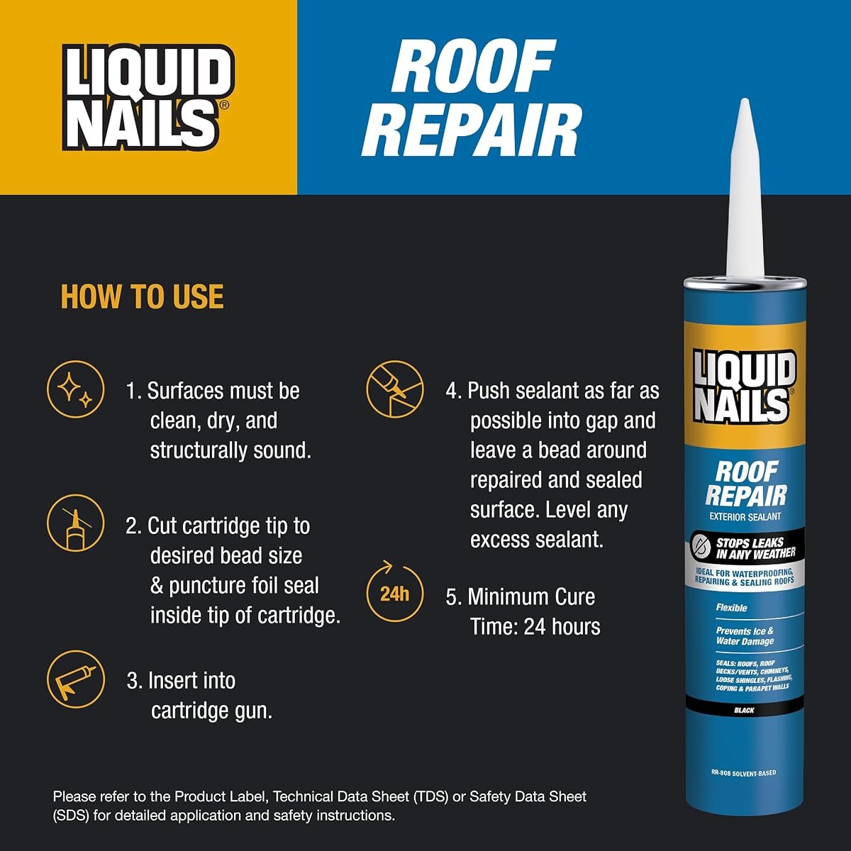 Roof Repair RR-808, 10.3 oz, view 3