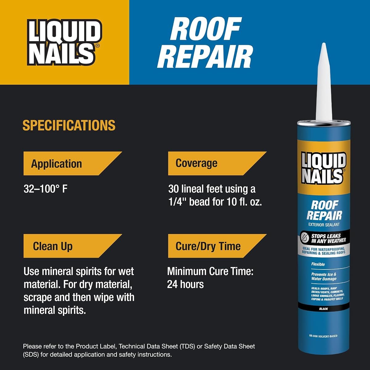Roof Repair RR-808 10.3 oz, 4 Pack, view 4