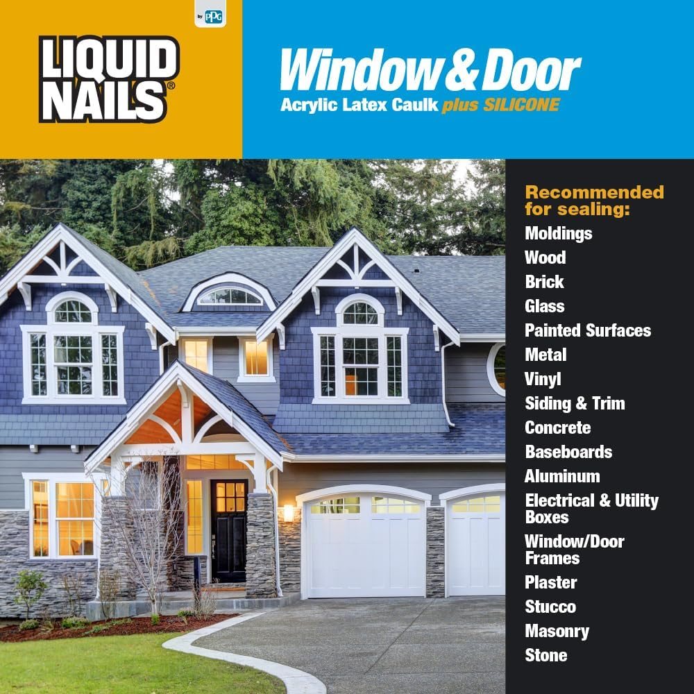 Super Caulk 10.1 oz Clear Window & Door Caulk, view 5